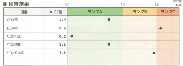 AICS 結果表