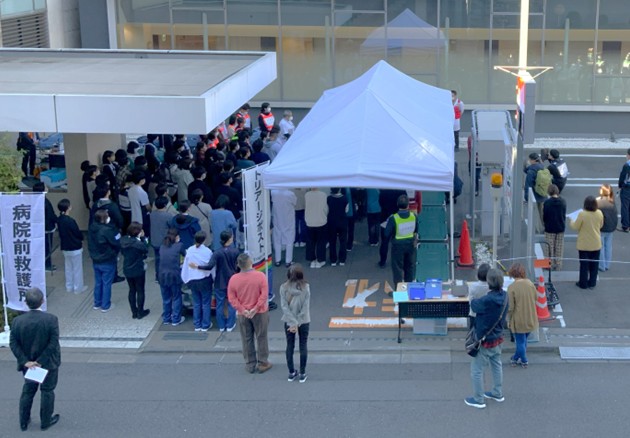 病院前救護所設置・運営訓練